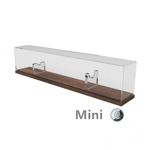 FixtureDisplays? Acrylic Single Mini Baseball Bat display case Horizontal 20.9x 4.5 x 3.3 100088