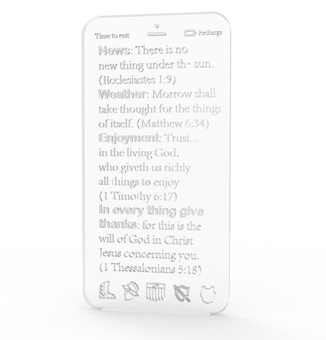 Wisdom Tablet Smarter Phone Cellphone Addiction Treatment Tablet Bible Verses