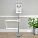 FixtureDisplays? 12.3 X 12 X 64" Poster Stand, Signage Literature Display Rack, 11X17" Graphic Snapframe 10050 NEW