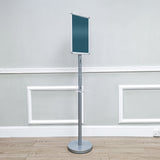 FixtureDisplays? 12.3 X 12 X 64" Poster Stand, Signage Literature Display Rack, 11X17" Graphic Snapframe 10050 NEW