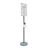 FixtureDisplays? 12.3 X 12 X 64" Poster Stand, Signage Literature Display Rack, 11X17" Graphic Snapframe 10050 NEW