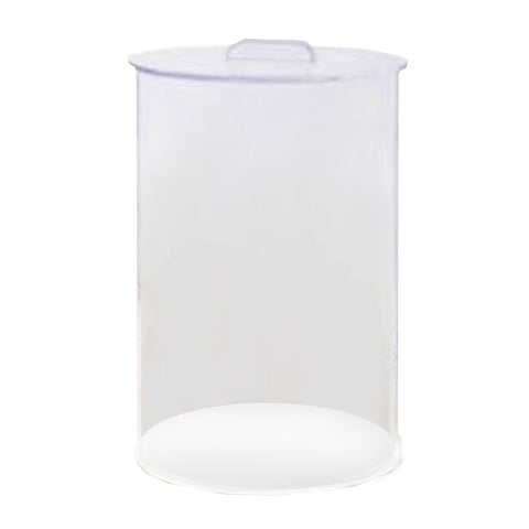 FixtureDisplays® Flat Top Plexiglass Acrylic Container with Lid - 12x6 100884