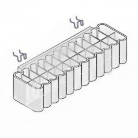 FixtureDisplays? Acrylic 24-Compartment Tray for Pegboard/Slatwall - 2-pack 100944