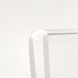 5x7" Acrylic Sign Holder Slant/Vertical Design Wood Base Tabletop Picture Frame 10174-5x7 L