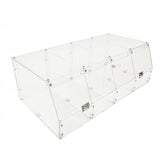 24 X 12 X 8" Acrylic Candy Bin Plaxiglass Organizer 4 Compartments Display Bin for Candy, Cereal, Chocolate Coffee Beans, Stackable Assembly Video Provided 10207