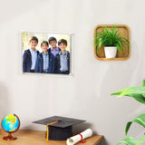 2-Sheet Acrylic Wall Mount Sign Holder Picture Frame Portrait/Landscape Display 10228-8.5*11
