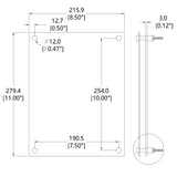 2-Sheet Acrylic Wall Mount Sign Holder Picture Frame Portrait/Landscape Display 10228-8.5*11