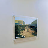 2-Sheets Acrylic Wall Mount Sign Holder Picture Frame Portrait/Landscape Display 10229-11*17