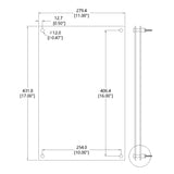 2-Sheets Acrylic Wall Mount Sign Holder Picture Frame Portrait/Landscape Display 10229-11*17