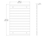 24X36Black Slatwall Panel Retail Store Display Garage Tool Organizer Literature 10279-blk