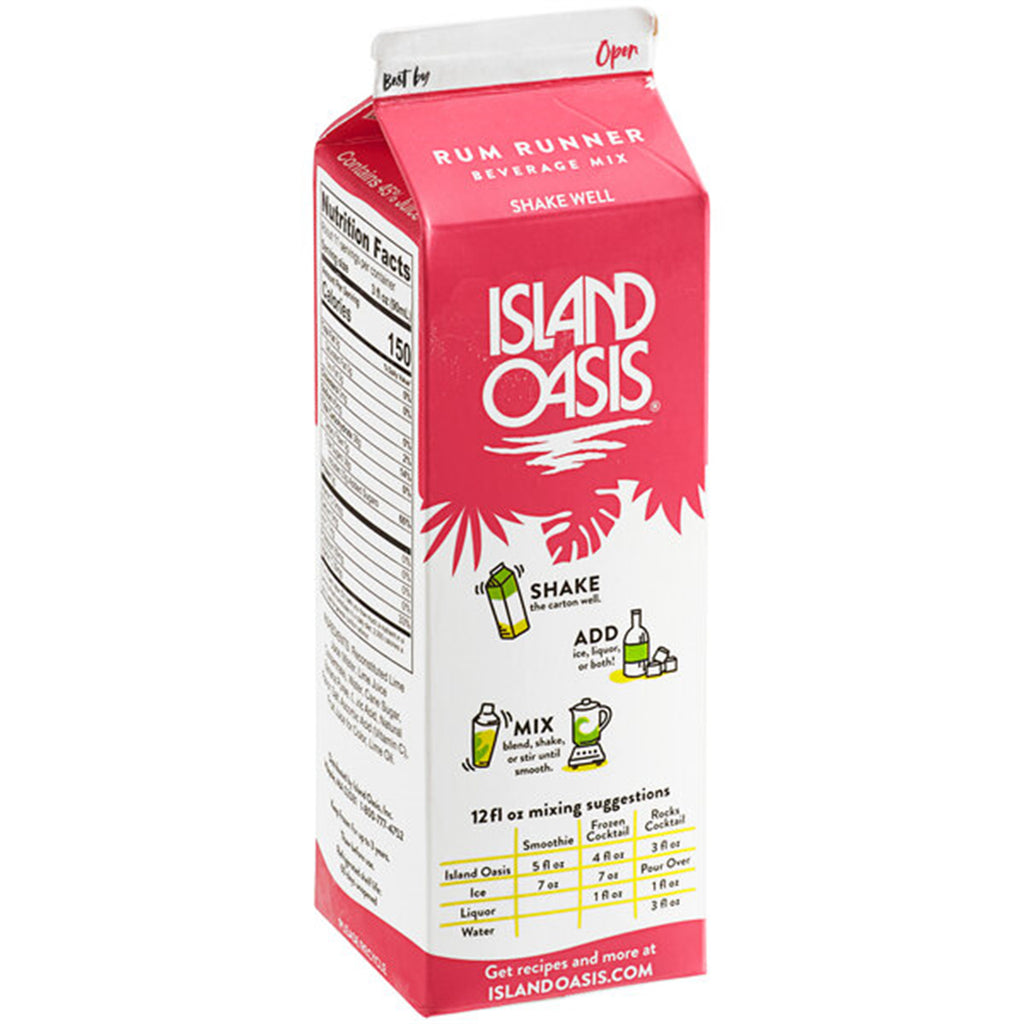 Island Oasis Rum Runner Frozen Beverage Mix 32 fl. oz. 12/Case 103ST