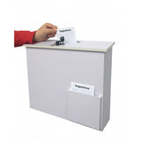 White Wood Collection Box Suggestion Box Donation Charity Box Fundraising Box