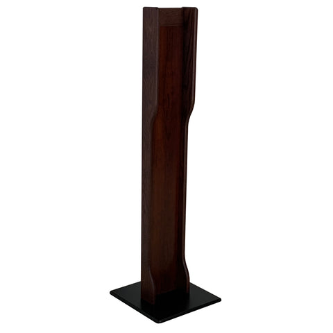 Hand Sanitizer Dispenser Stand, Elegant Design, Mahogany