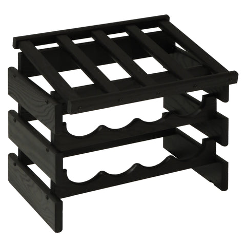 FixtureDisplays 12 Bottle Dakota? Wine Rack with Display Top 1040237