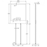 Poster Stand Floor standing Donation Box Stand Fundraising Awarenewss Sign 11063