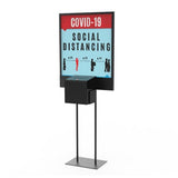 Poster Stand Social Distane Donation Charity Fundraising Box Collection Tithing