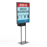 Poster Stand Social Distane Donation Charity Fundraising Box Collection Tithing