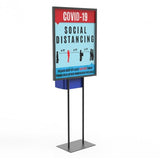 Poster Stand Social Distane Donation Charity Fundraising Box Collection Tithing