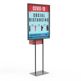 Poster Stand Social Distane Donation Charity Fundraising Box Collection Tithing
