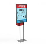 Poster Stand Social Distane Donation Charity Fundraising Box Collection Tithing