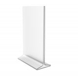 FixtureDisplays® Clear Sign Holder 5.5X8.5" Portrait Picture Frame Menu Holder Literature Stand 11193-2-5.5X8.5 Peel off protective film (white) before use.