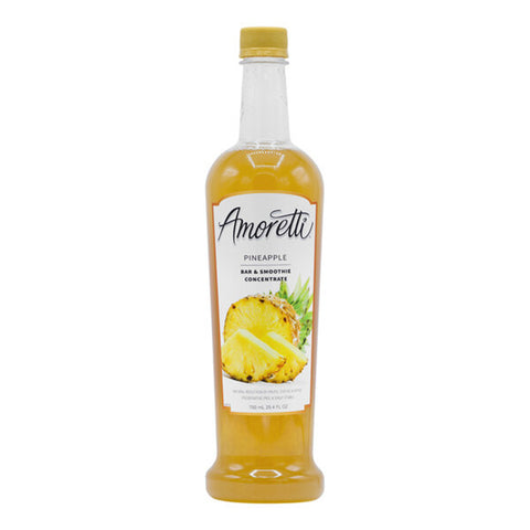 Amoretti Pineapple Bar and Smoothie Concentrate 25.4 fl. oz. WS-115AMMPINAPP