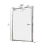 38X50X2.5" Aluminum Poster Picture Frame 2" Border 1/8" Clear Lense 36X48 119029