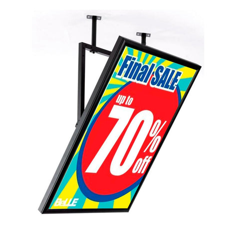 Ceiling Mount Sign Holder Wall Mount Ceiling Poster Snap Frame Store Aisle Sign