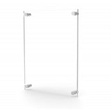 Clear Sign Name Holder Plexiglass 8.5X11 11x8.5 Wallmount Poster Frame Standoff