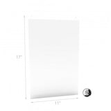 Wall Mount Sign Holder Clear Acrylic Picture Frame Transparent Poster Frame