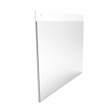 Wall Mount Sign Holder Clear Acrylic Picture Frame Transparent Poster Frame