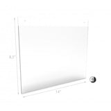 Wall Mount Sign Holder Clear Acrylic Picture Frame Transparent Poster Frame