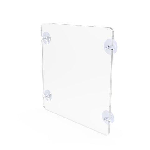 8.5x11 Acrylic Sign Holder with Suction Cups 12063