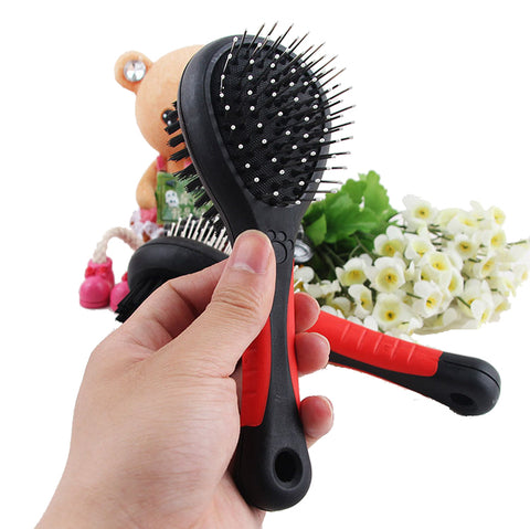 LG 2 in 1 Double Side Shedding Brush Comb Rake Pet Fur Grooming Dog Cat 12222