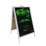 FixtureDisplays® 21.7 X 35.2 X 24" A-Frame Sidewalk Sign MenuBoard Snapframe Restaurant 2-Sided A-Board Graphic Poster Banner 19204