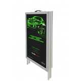 FixtureDisplays® 21.7 X 35.2 X 24" A-Frame Sidewalk Sign MenuBoard Snapframe Restaurant 2-Sided A-Board Graphic Poster Banner 19204