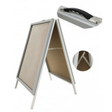 FixtureDisplays® 21.7 X 35.2 X 24" A-Frame Sidewalk Sign MenuBoard Snapframe Restaurant 2-Sided A-Board Graphic Poster Banner 19204