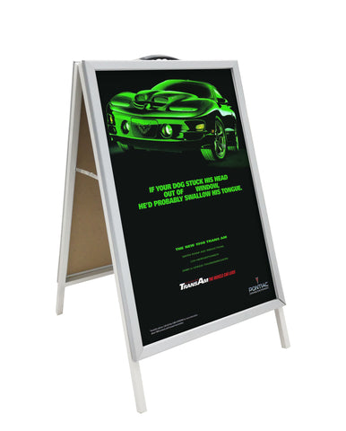A Frame Sidewalk Sign MenuBoard Restaurant 2 Sided A Board Graphic Poster Banner