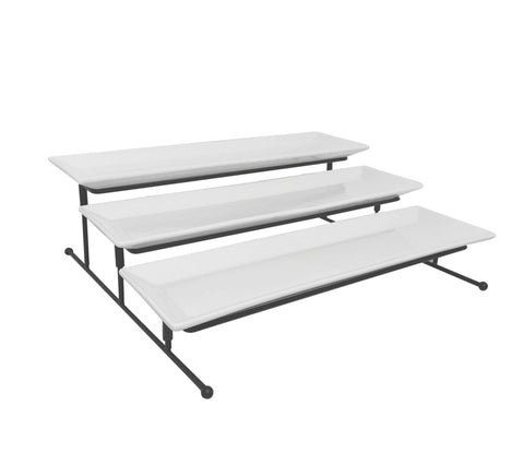 Collapsible Plate Rack Stand Cake Serve Tray Dessert Fruit Buffet Food Riser