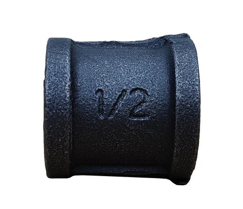 1/2 Tee Black Pipe Coupler Connector Rustic Industrial Vintage Shelf Tube Parts