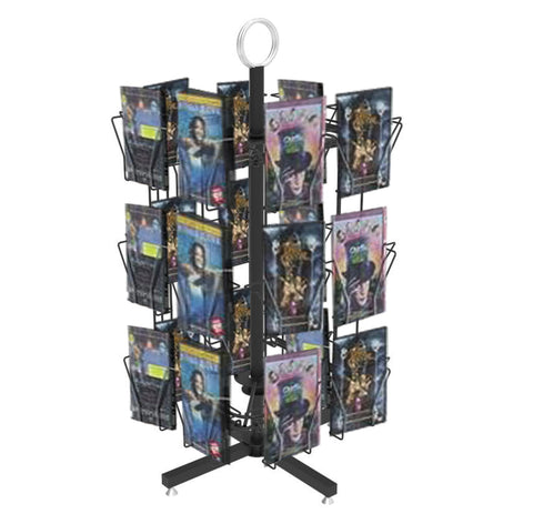 24 Pocket 5X7 Greeting Card Rack Post Card Birthday Christmas Holiday Display Rack Stand Countertop Tabletop Spinner Rack