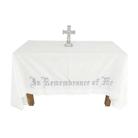 In Remembrance of Me Altar Frontal Holy Communion Table Cloth Cover 52X96