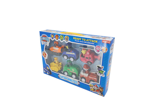 DOG Patrol, Classic Gift Pack of 6 Collectible Plastic Vehicles