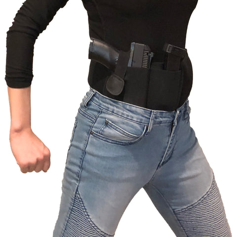 Right Handed Tactical Concealed Carry Belly Band Hand Gun Holster Breathable