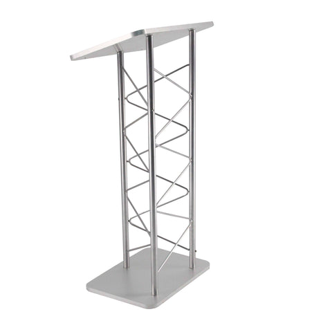 Silver Truss Podium Church Pulpit Conference Lectern School Lectern Event Podium