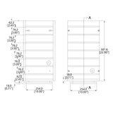 12x12x24 Slatwall Spinner Display Rack Rotating Countertop Stand Maple Finish 15591-MAPLE