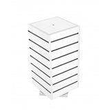 4 Sided Slatwall Counter Spinner White Display Rack Giftware Merchandiser Stand