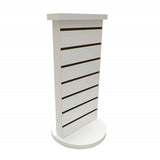 2 Sided Slatwall Counter Spinner White Display Rack Souvenior Stand Gift Display