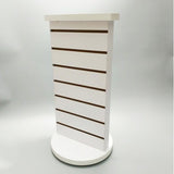 2 Sided Slatwall Counter Spinner White Display Rack Souvenior Stand Gift Display