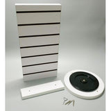 2 Sided Slatwall Counter Spinner White Display Rack Souvenior Stand Gift Display